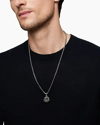 Scorpio Amulet in Sterling Silver with 18K Yellow Gold, 33mm