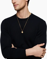 Pisces Amulet in 18K Yellow Gold, 27mm