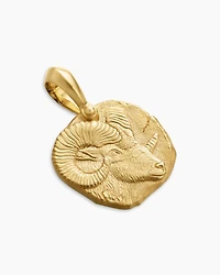 Aries Amulet in 18K Yellow Gold, 27mm
