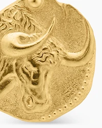 Taurus Amulet in 18K Yellow Gold, 17mm