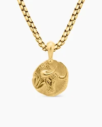 Taurus Amulet in 18K Yellow Gold, 17mm
