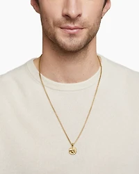 Gemini Amulet in 18K Yellow Gold, 27mm