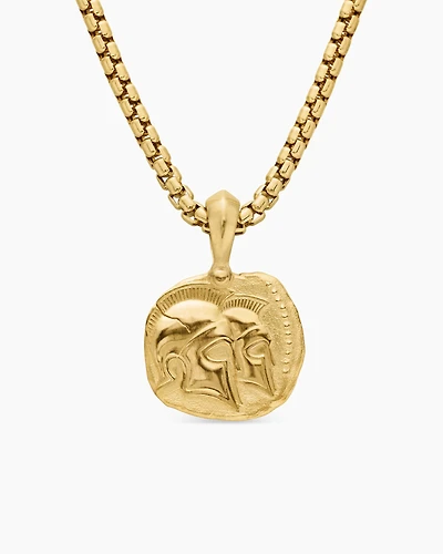 Gemini Amulet in 18K Yellow Gold, 27mm