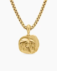 Gemini Amulet in 18K Yellow Gold, 27mm
