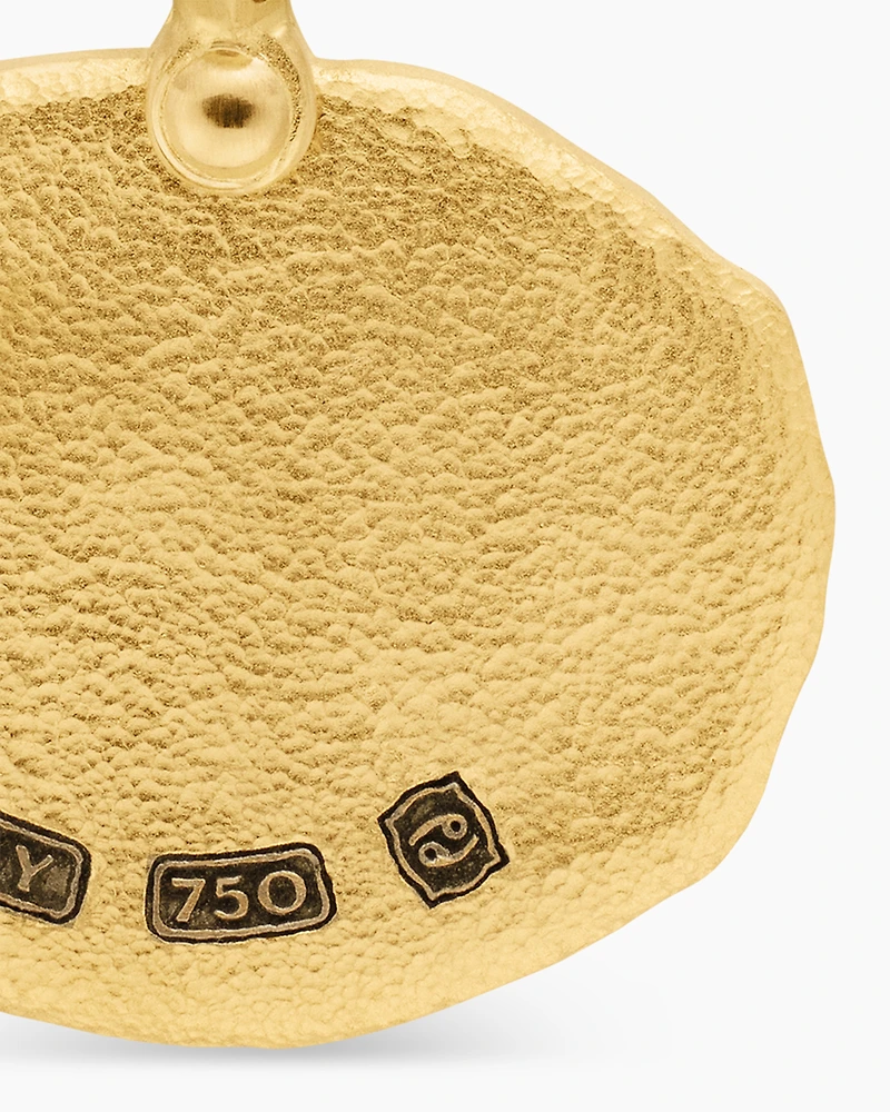 Cancer Amulet in 18K Yellow Gold, 17mm