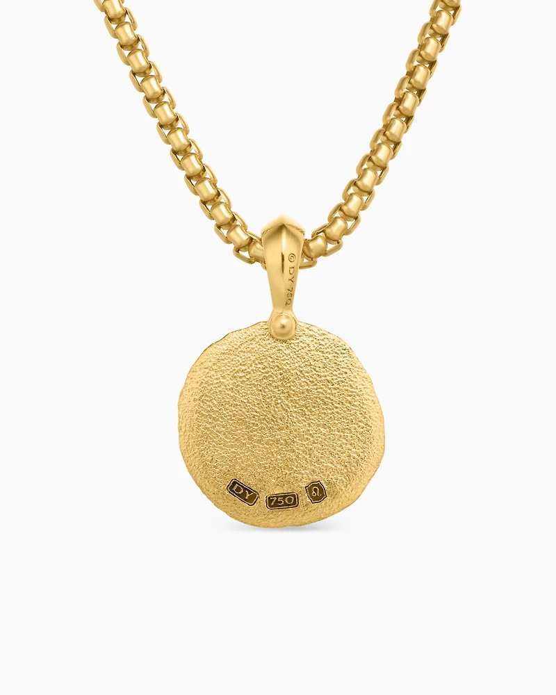 Leo Amulet in 18K Yellow Gold, 17mm