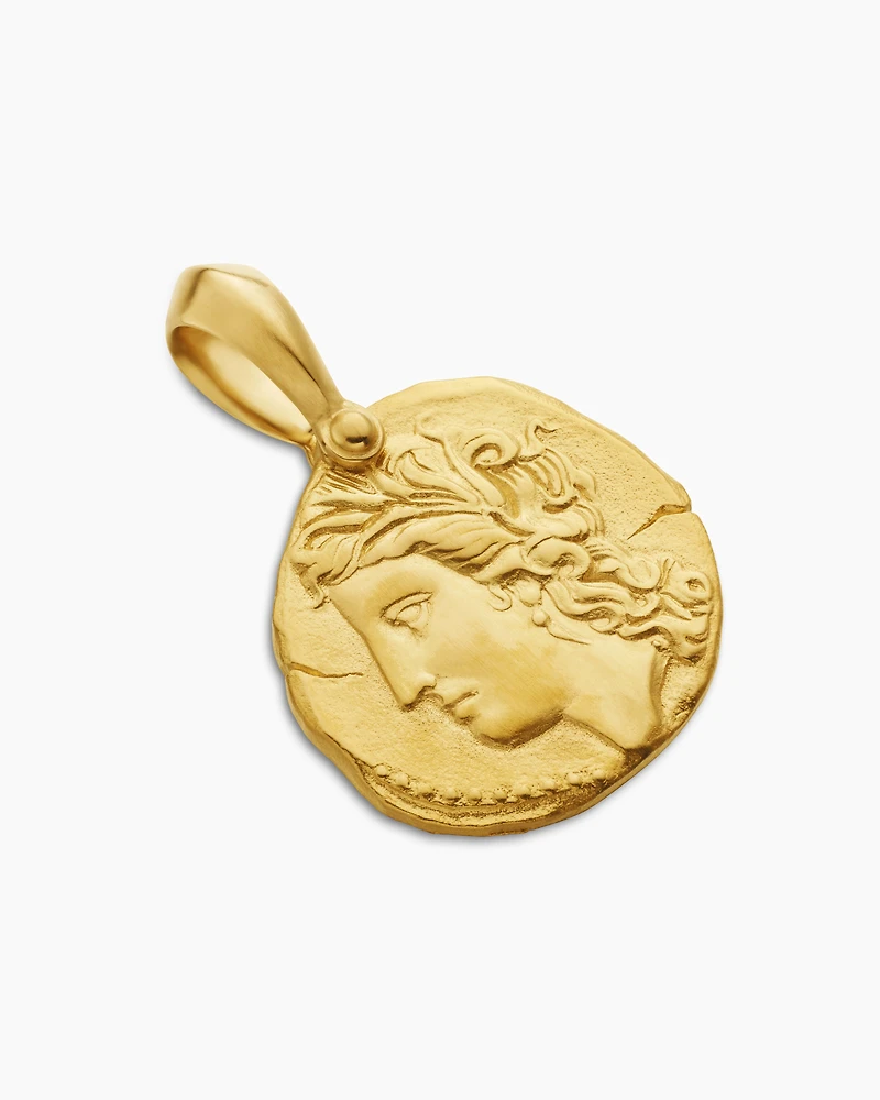 Virgo Amulet in 18K Yellow Gold, 27mm