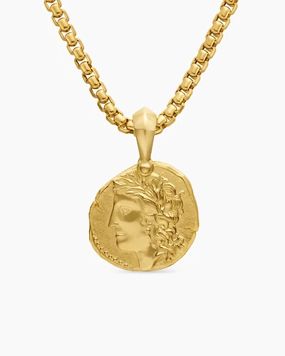 Virgo Amulet in 18K Yellow Gold, 27mm