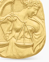 Libra Amulet in 18K Yellow Gold, 17mm