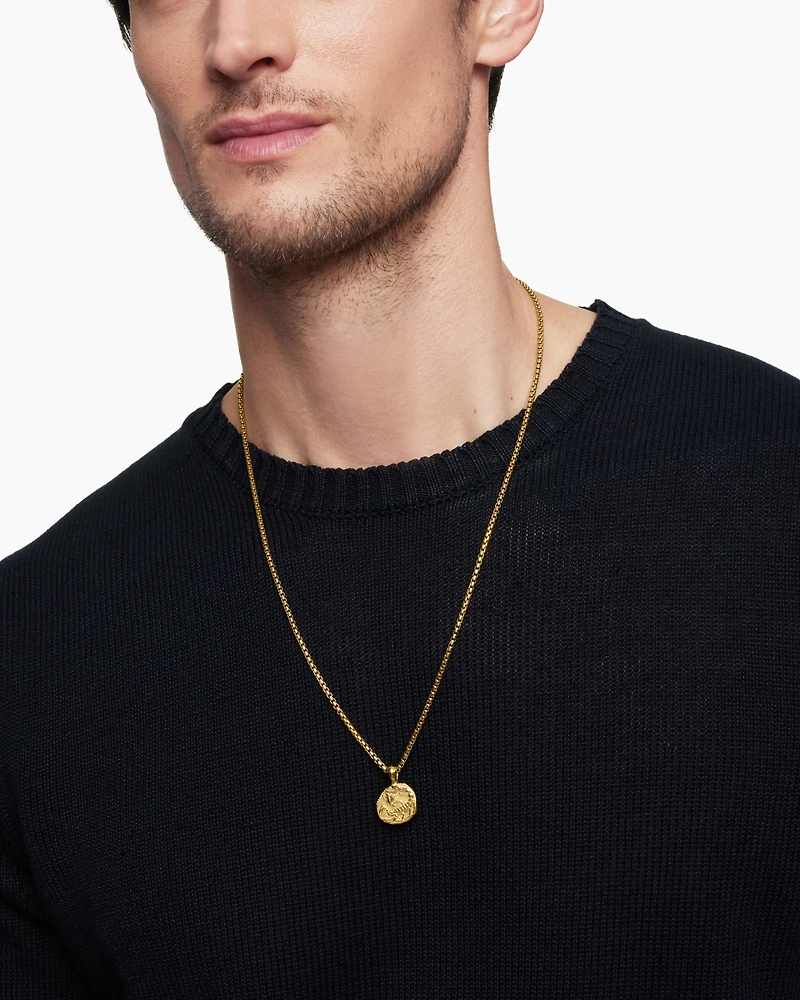 Scorpio Amulet in 18K Yellow Gold, 27mm
