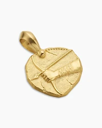 Sagittarius Amulet in 18K Yellow Gold, 27mm