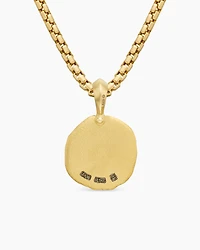 Aquarius Amulet in 18K Yellow Gold, 27mm