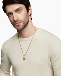 Water and Fire Duality Amulet in 18K Yellow Gold, 24mm