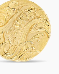Dragon Amulet in 18K Yellow Gold, 21mm
