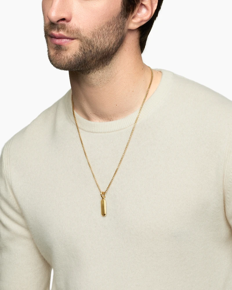 Streamline® Amulet in 18K Yellow Gold, 28mm