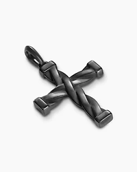 DY Helios™ Cross Pendant in Black Titanium, 48mm