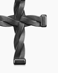 DY Helios™ Cross Pendant in Black Titanium, 48mm