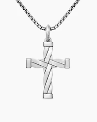 DY Helios™ Cross Pendant in Sterling Silver, 48mm