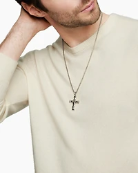 DY Helios™ Cross Pendant in Sterling Silver, 48mm