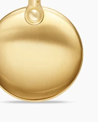 Petrvs® Wolf Amulet in 18K Yellow Gold with Diamonds, 21mm