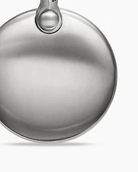 Petrvs® Wolf Amulet in Sterling Silver with Black Diamonds, 21mm