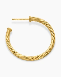 Cablespira® Hoop Earrings in 18K Yellow Gold