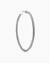 Cable Hoop Earrings in Sterling Silver