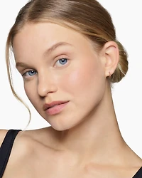Sculpted Cable Huggie Hoop Earrings in 18K Rose Gold, 10.7mm