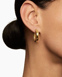 DY Mercer® Hoop Earrings in 18K Yellow Gold, 25.4mm