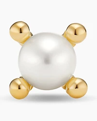 Petite Modern Renaissance Pearl Stud Earrings in 18K Yellow Gold, 5.5mm