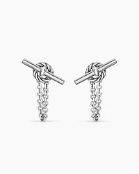 DY Mercer® Petite Toggle Chain Stud Earrings in Sterling Silver, 38.2mm