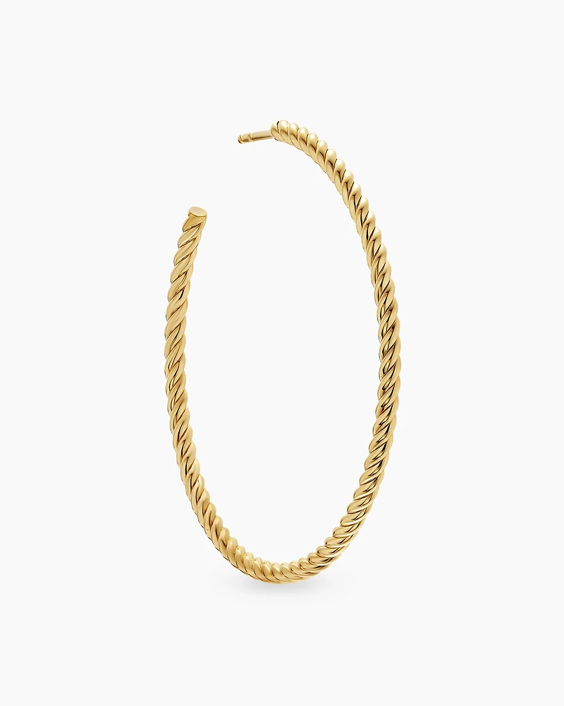 Cablespira® Hoop Earrings in 18K Yellow Gold, 42.3mm