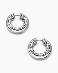 DY Mercer® Hoop Earrings in Sterling Silver, 24.7mm
