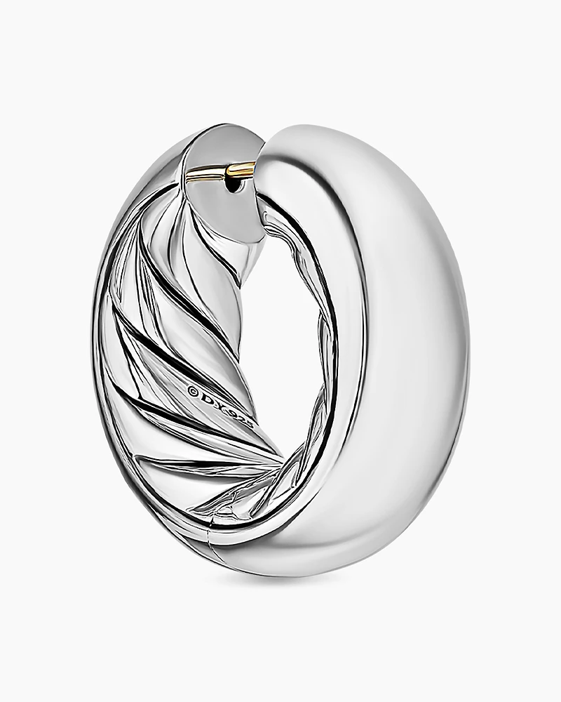 DY Mercer® Hoop Earrings in Sterling Silver, 24.7mm