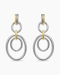 DY Mercer® Mobile Drop Earrings in Sterling Silver with 18K Yellow Gold, 65.7mm