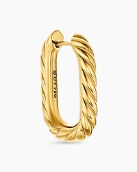 DY Madison® Cable Hoop Earrings in 18K Yellow Gold, 24.3mm