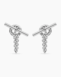 DY Mercer® Bold Toggle Chain Stud Earrings in Sterling Silver, 50.4mm