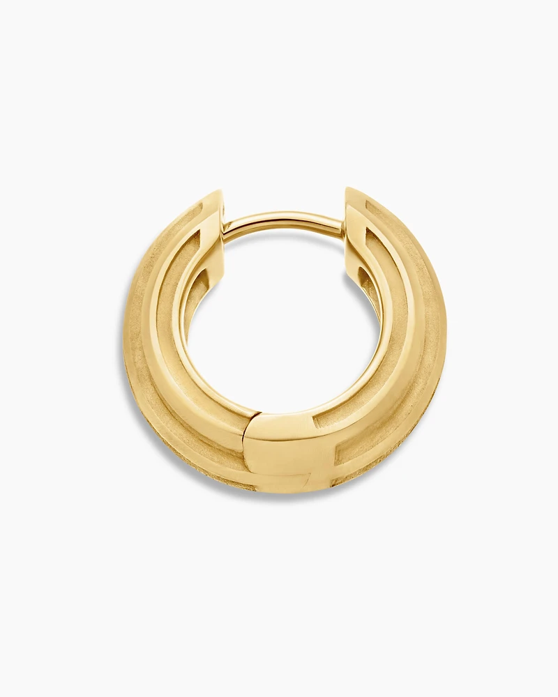 Armoury® Hoop Earring in 18K Yellow Gold, 14mm