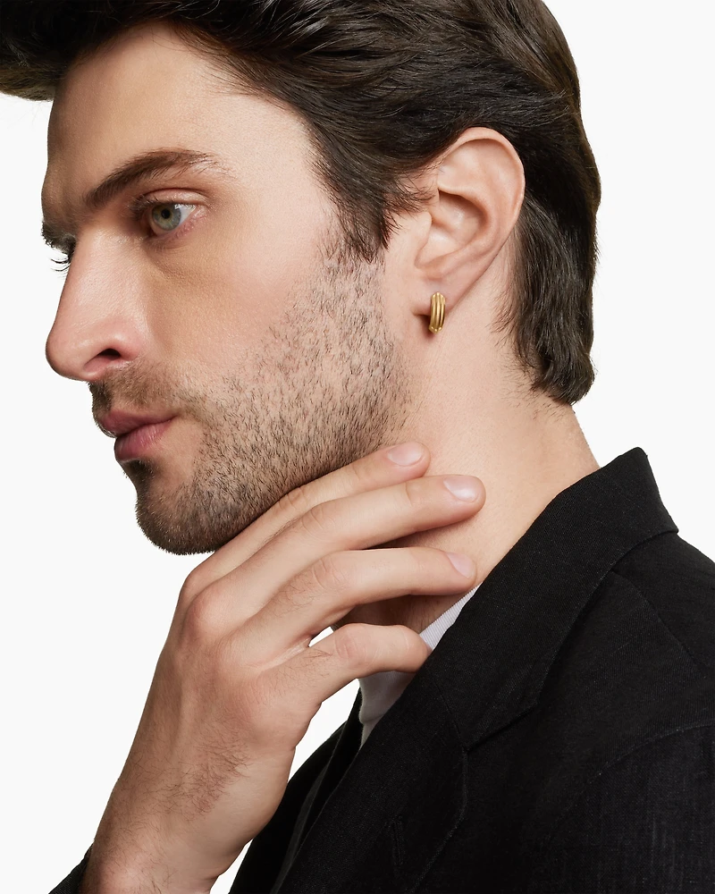 Armoury® Hoop Earring in 18K Yellow Gold, 14mm