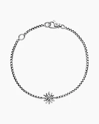 Starburst Teen Bracelet in Sterling Silver with Center Diamond
