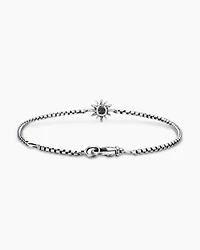 Starburst Teen Bracelet in Sterling Silver with Center Diamond