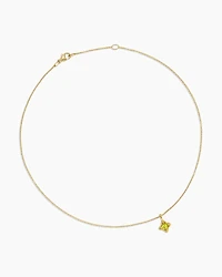 Cable Collectibles® Teen Quad Necklace in 18K Yellow Gold with Peridot