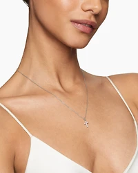Cable Collectibles Cross Necklace in 18K Gold with Diamonds