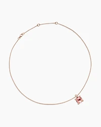 Chatelaine Pendant Necklace in 18K Rose Gold with Diamonds, 11mm