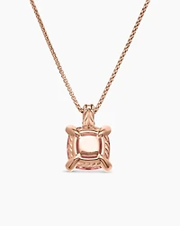 Chatelaine Pendant Necklace in 18K Rose Gold with Diamonds, 11mm
