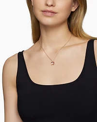Chatelaine Pendant Necklace in 18K Rose Gold with Diamonds, 11mm