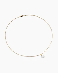 Solari Pendant Necklace in 18K Yellow Gold with Diamonds, 8mm