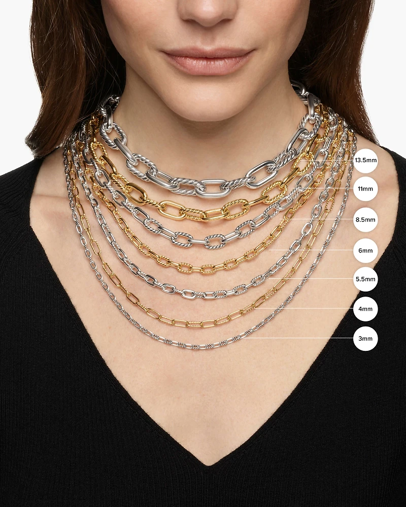 DY Madison® Chain Necklace Sterling Silver, 3mm