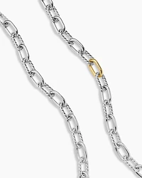 DY Madison® Chain Necklace in Sterling Silver with 18K Yellow Gold, 8.5mm