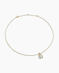 Chatelaine® Pendant Necklace in 18K Yellow Gold with Pavé Diamonds, 11mm